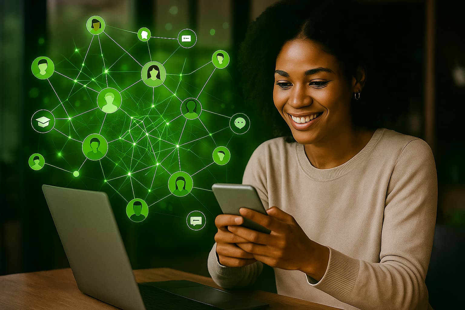 iTalent Smarte Networking Plattform Green