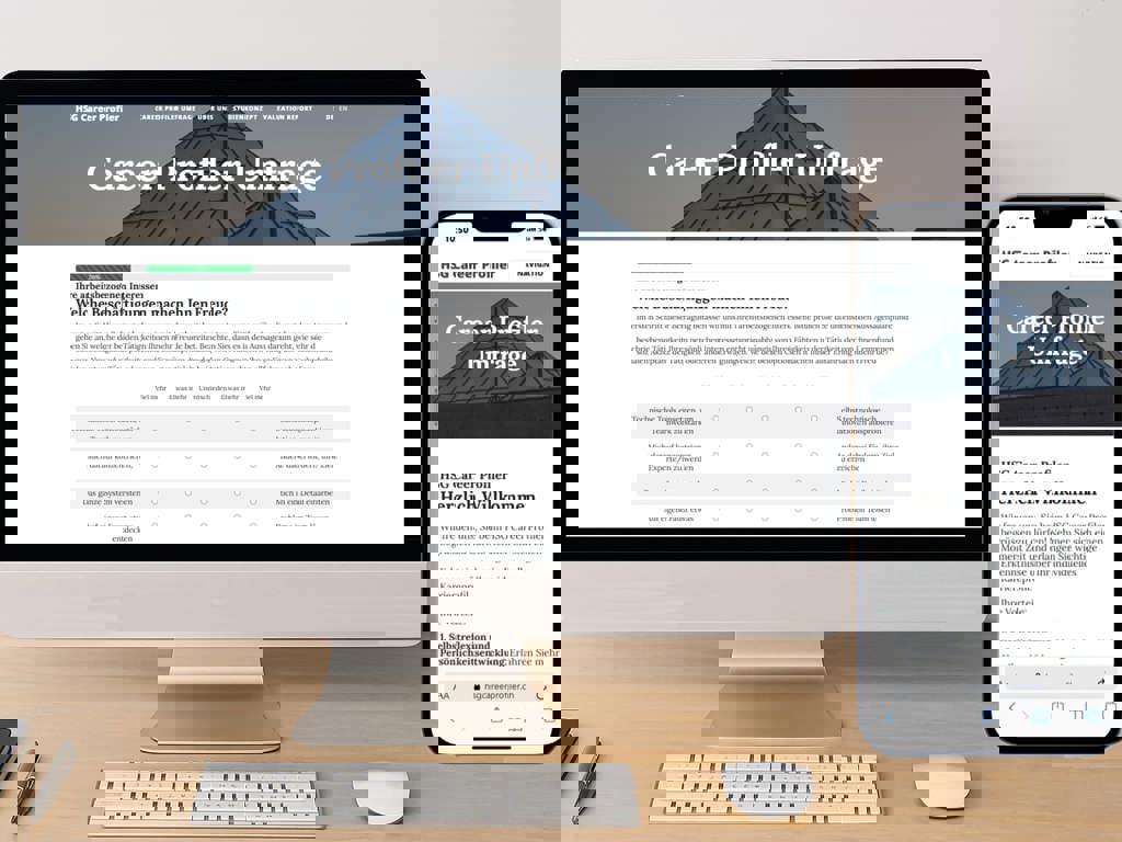 Mockup Career Profiler